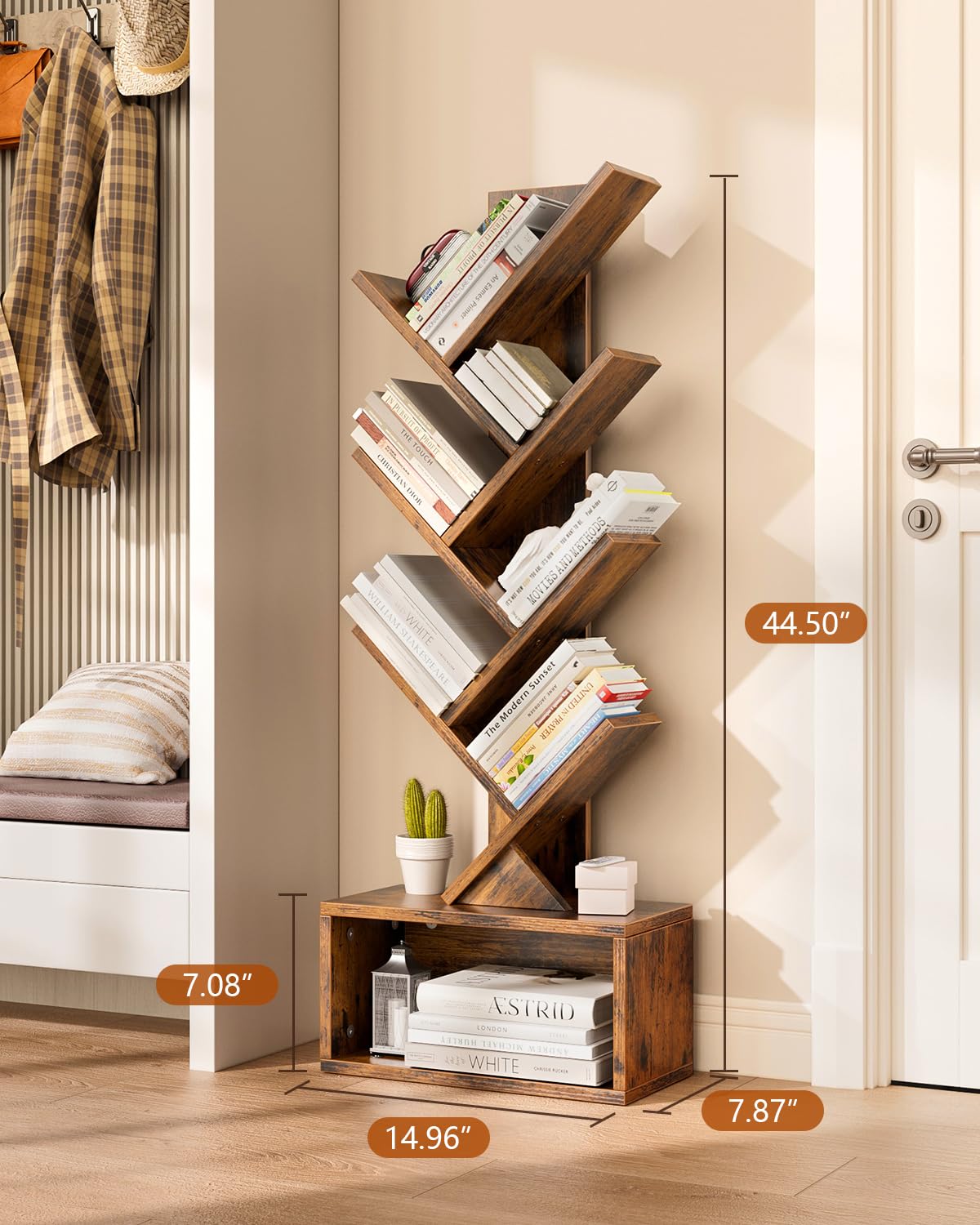 Evermagin gift-ready bookcase suitable for living room or study.