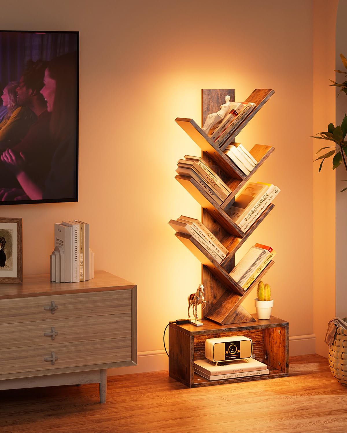 Evermagin storage drawer adds extra organization for books and toys.