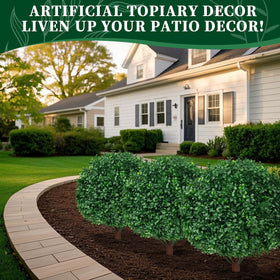 EverNature indoor-outdoor pair display for symmetrical porch decor