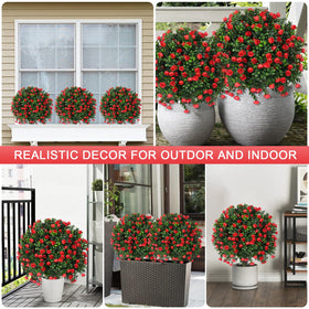 EverNature matte black base blends with modern or vintage planters.