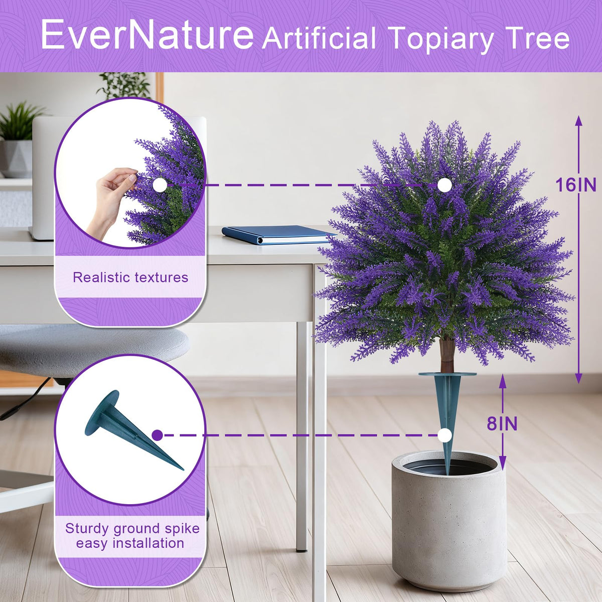EverNature outdoor entryway decor creates welcoming, low-maintenance charm.