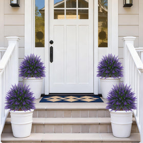 EverNature topiary ball wood-trunk detail adds natural texture to decor.