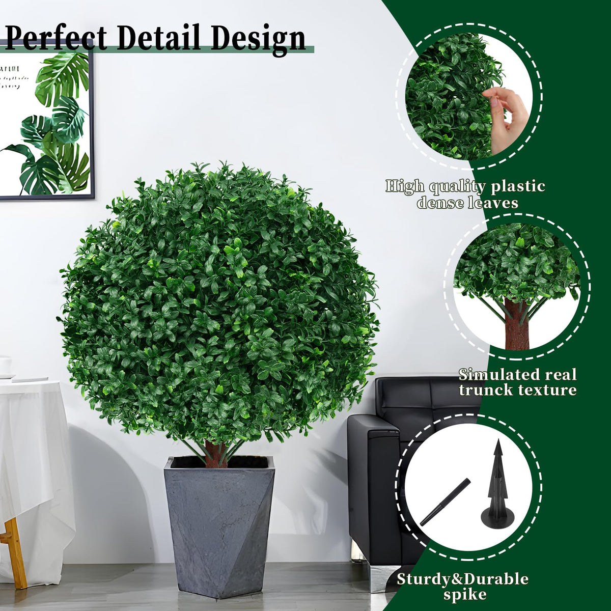 EverNature weather-resistant design endures sun and rain with minimal upkeep