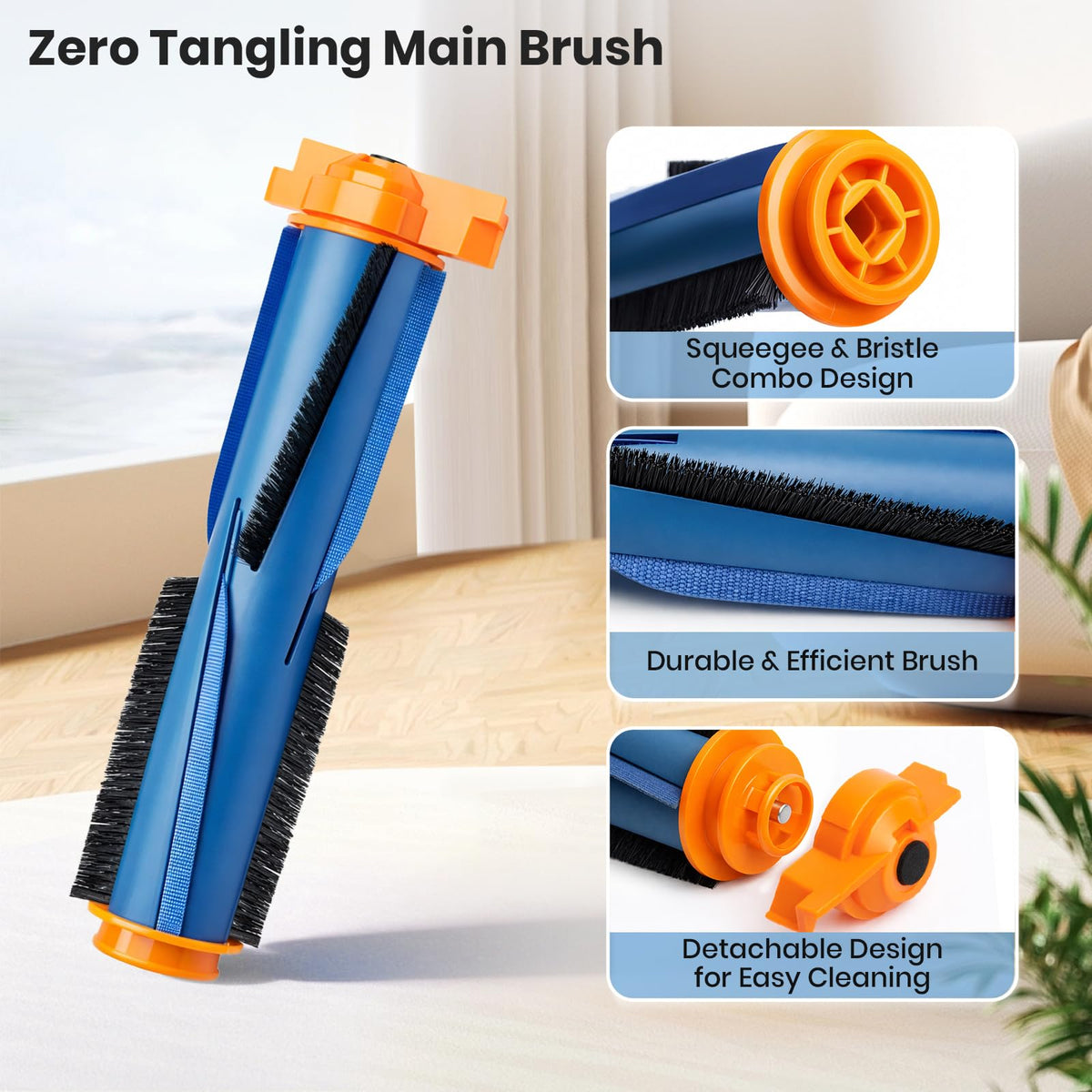 Everong Shark UR2360S side brushes deliver 360-degree edge cleaning