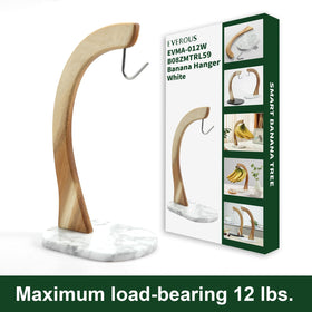 Everous acacia wood banana holder showcases a durable, stylish design.