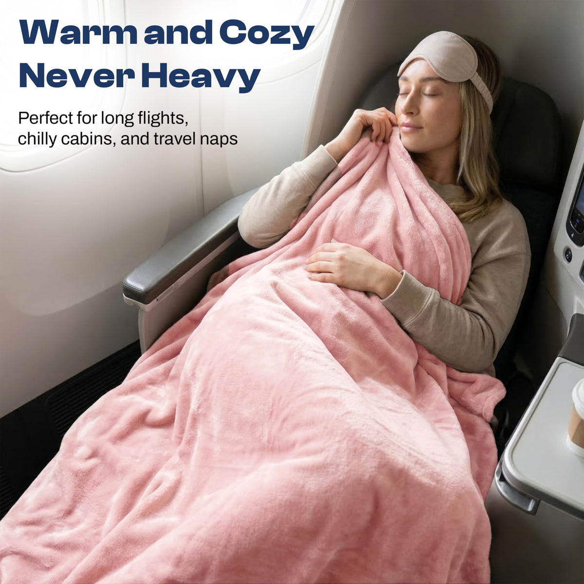 EverSnug blanket clipped to a backpack for hands-free warmth