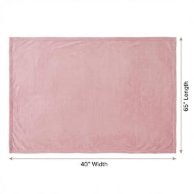EverSnug light pink travel blanket adds soft color to travel gear