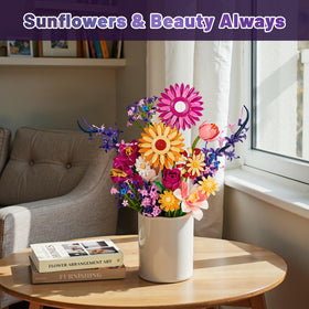 EWED 853 pieces and 17 stems deliver a fuller, lifelike floral display