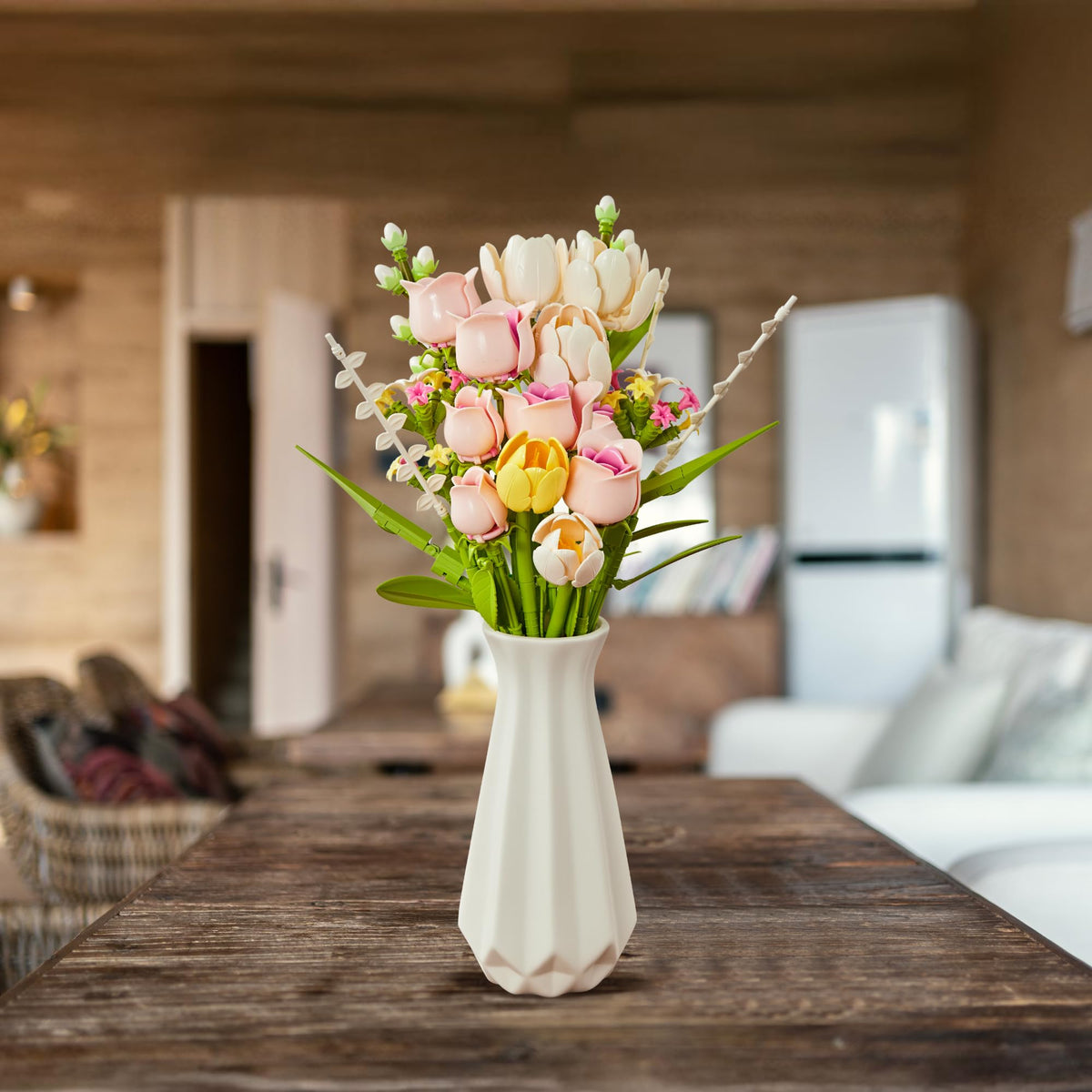 EWED tulip-rose 487-pieces set offers a satisfying, screen-free project for adults.