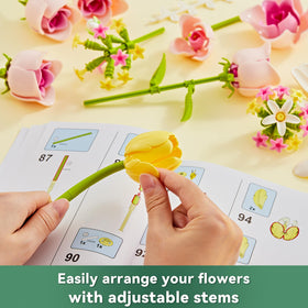 EWED tulip-rose lifelike petals deliver a realistic, vibrant bouquet without wilting.