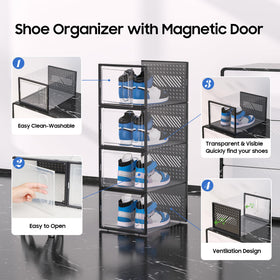 Interior capacity fits men's 11.5 and women's 12 sneakers.