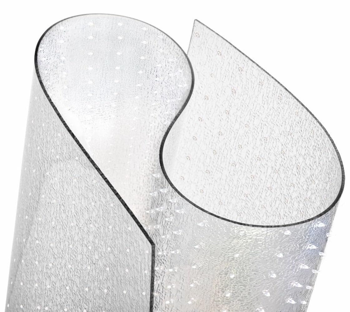 ExactMade clear carpet runner in doorway demonstrates USA-made protection for high-traffic areas.