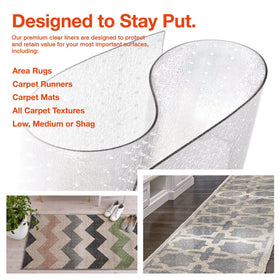 ExactMade runner shields carpets from pets and foot traffic with transparent protection.