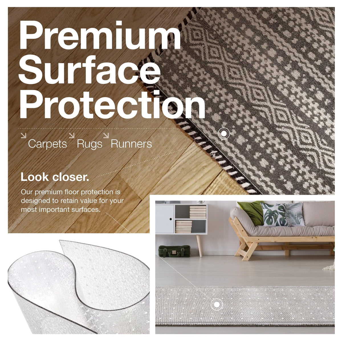 ExactMade door entry setup shows protective layer reducing wear and dirt accumulation.