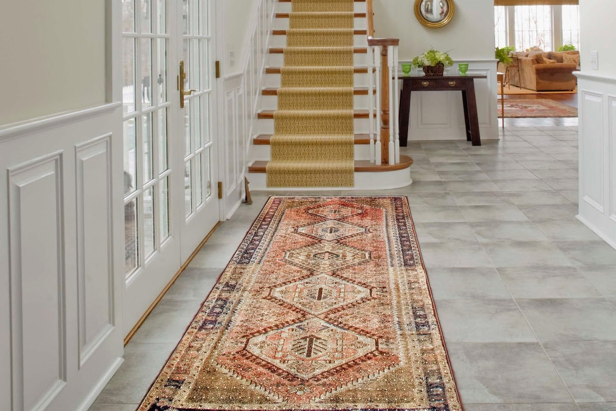 ExactMade carpet runner cleans easily with soap, water, or vacuum.