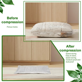 Exclaith vertical compression saves wardrobe space while keeping items accessible.