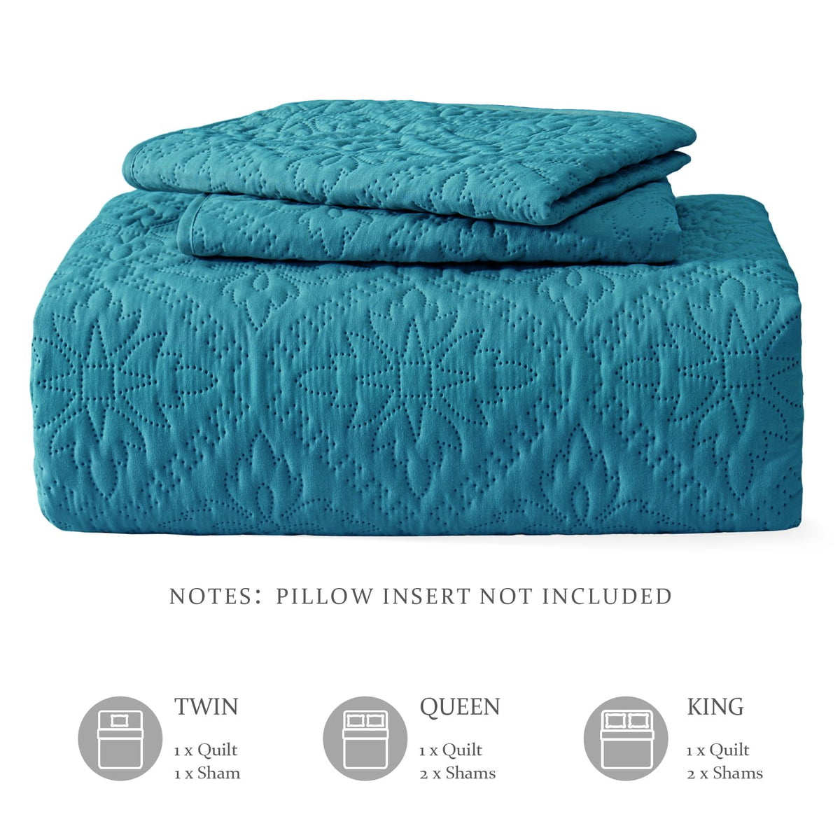 Exclusivo Mezcla all-season coverlet set blends style with easy care.