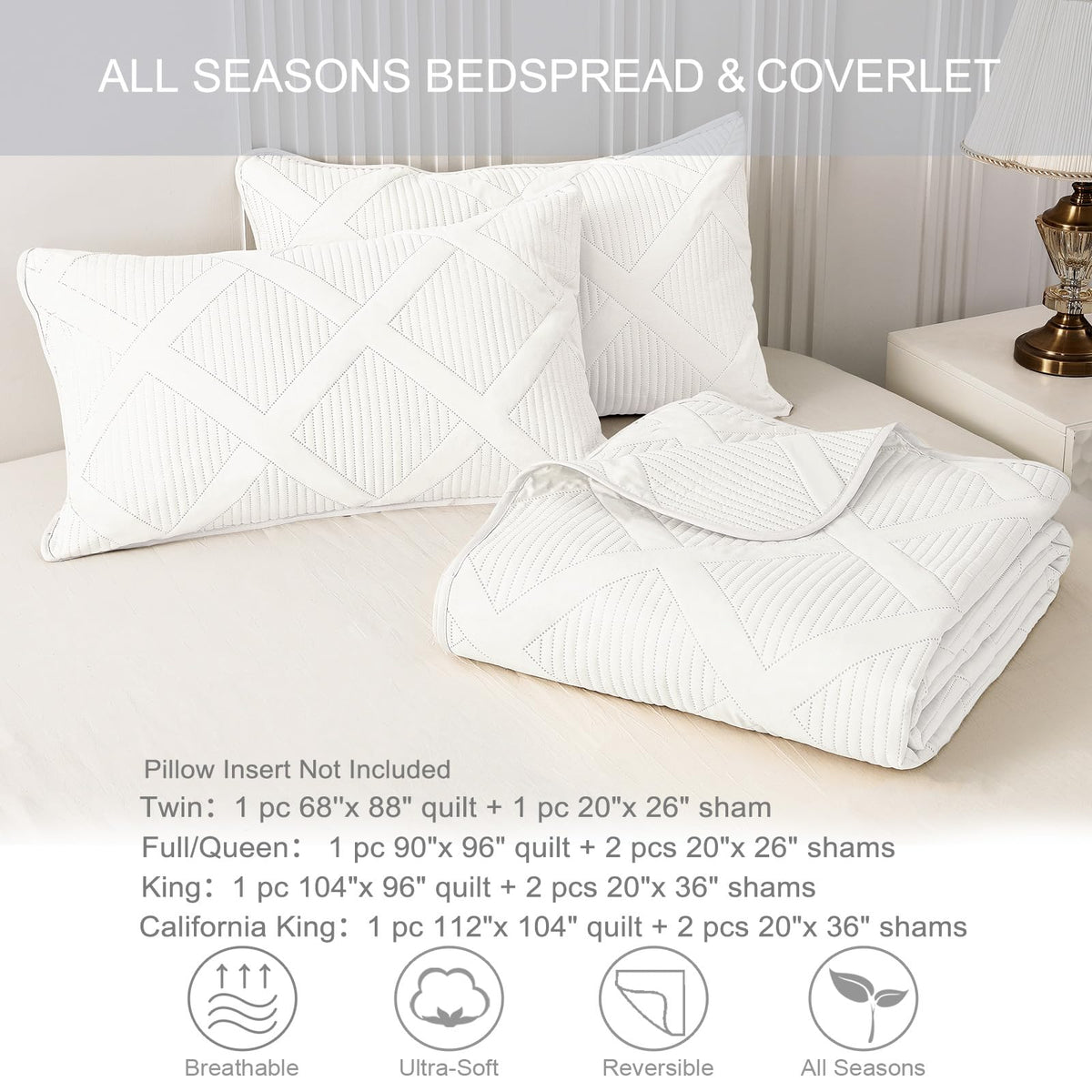 Exclusivo Mezcla king quilt set care-instruction close-up to guide washing.