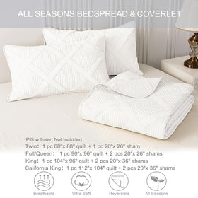 Exclusivo Mezcla king quilt set care-instruction close-up to guide washing.