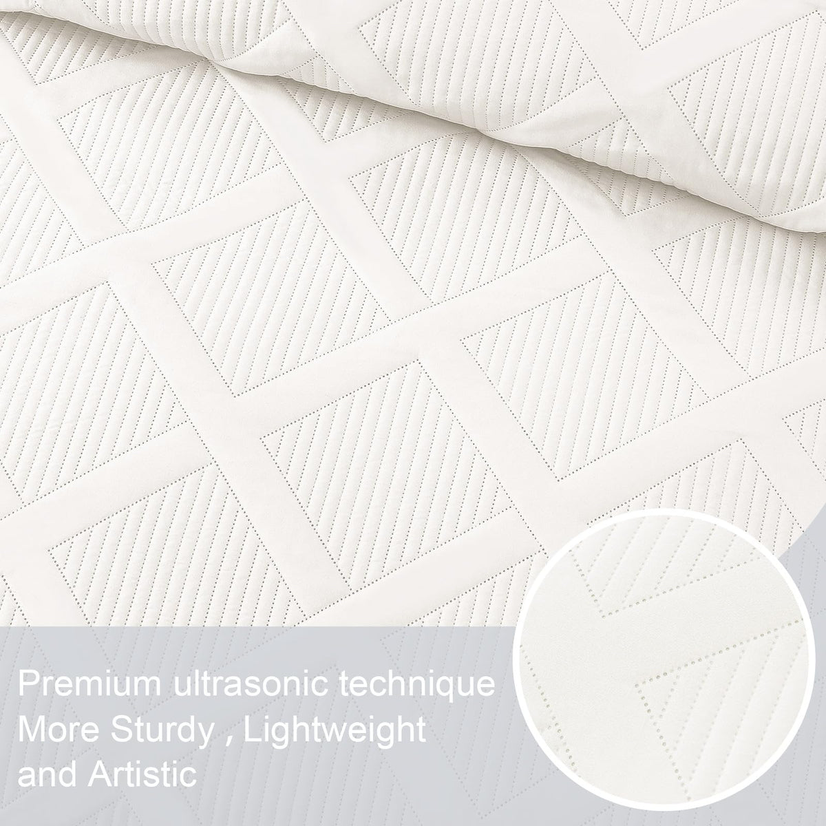 Exclusivo Mezcla king quilt set pillow-shams duo showcases complete bedding style.