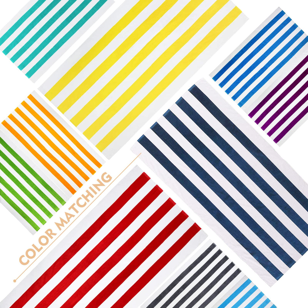 Exclusivo Mezcla large towel 35x70 for generous beach coverage.