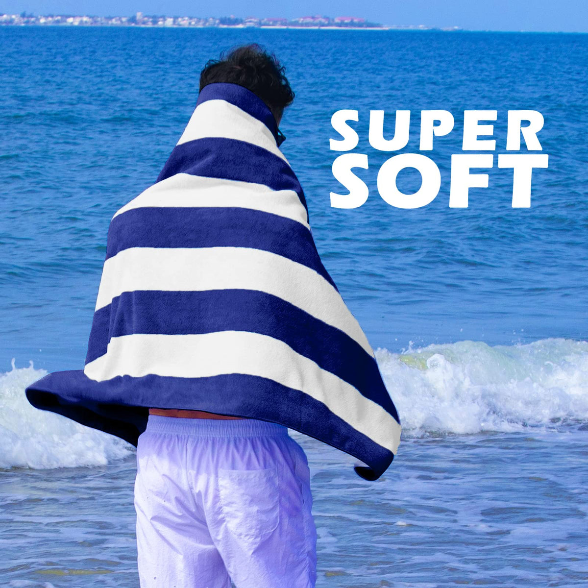Exclusivo Mezcla multi-purpose towel for beach, pool, bath.