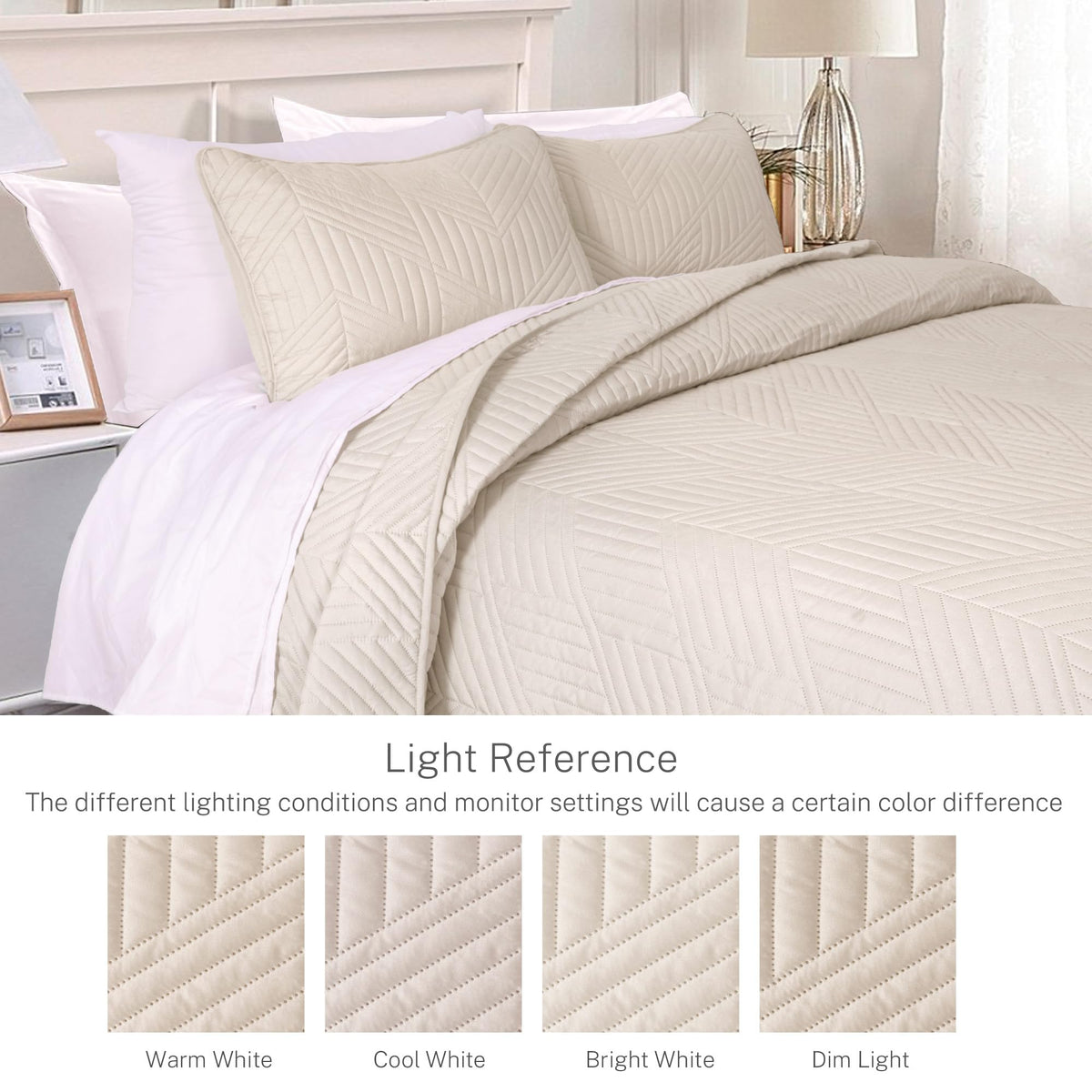 Exclusivo Mezcla quilt shows geometry pattern on both sides for versatile decor.