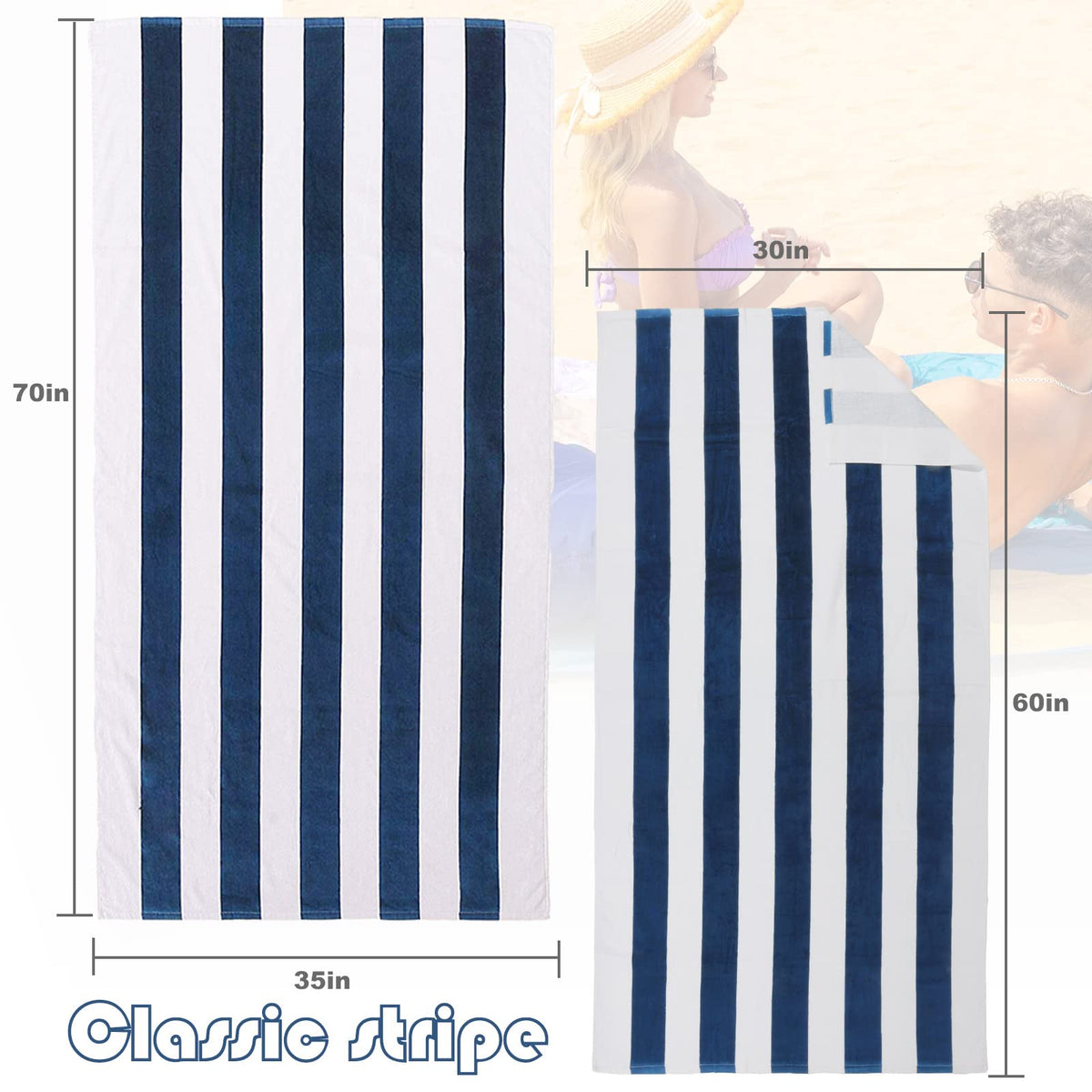 Exclusivo Mezcla cabana stripe retro design adds bright color for sunny days.