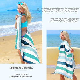 Exclusivo Mezcla towel with snap-button loop for hanging and drying.