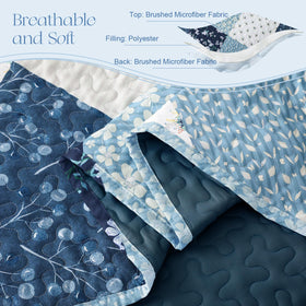 Exclusivo Mezcla twin size quilt lightweight coverlet for summer warmth