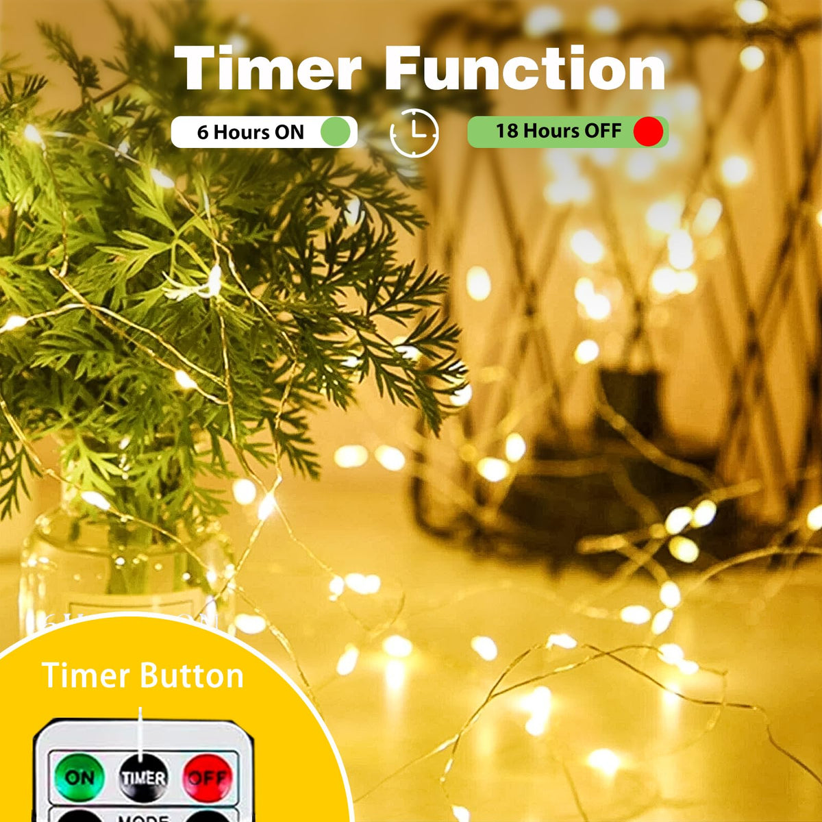 EXF warm white LEDs emit a cozy, inviting glow.