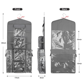 EXLIFBAG wrapping paper storage back pockets for larger rolls and extra sheets