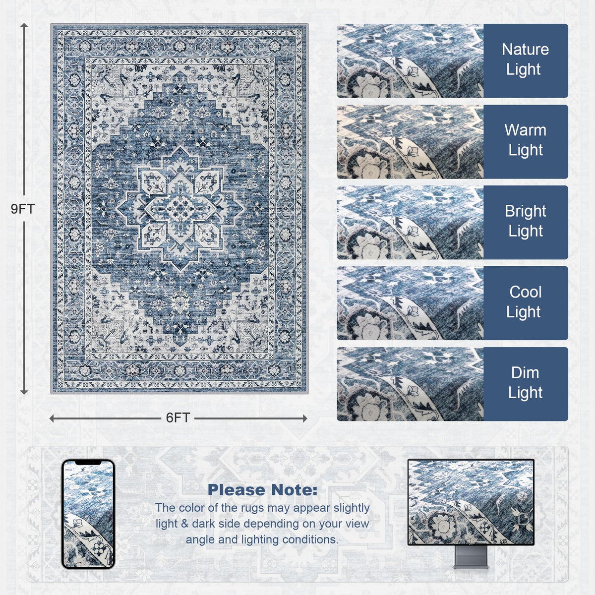 ExpediX boho medallion rug adds vintage charm to dining rooms