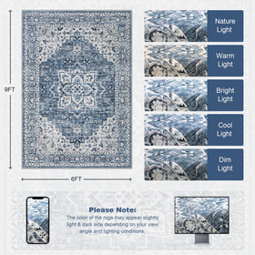 ExpediX boho medallion rug adds vintage charm to dining rooms