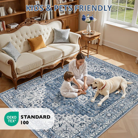 ExpediX durable polyester fibers endure daily family use in blue