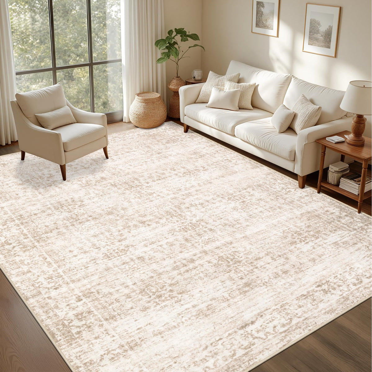 ExpediX 6x9 rug pattern closeup showcases vintage boho design and durable color