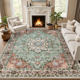 ExpediX 8x10 living-room pattern rug adds timeless style and cozy comfort