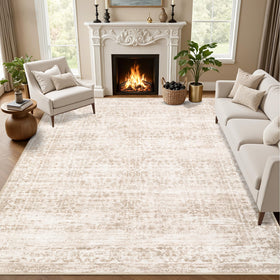 ExpediX Area Rug 9x12 front view, non-slip and stylish for living rooms.