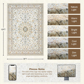 ExpediX beige color rug complements neutral interior spaces.