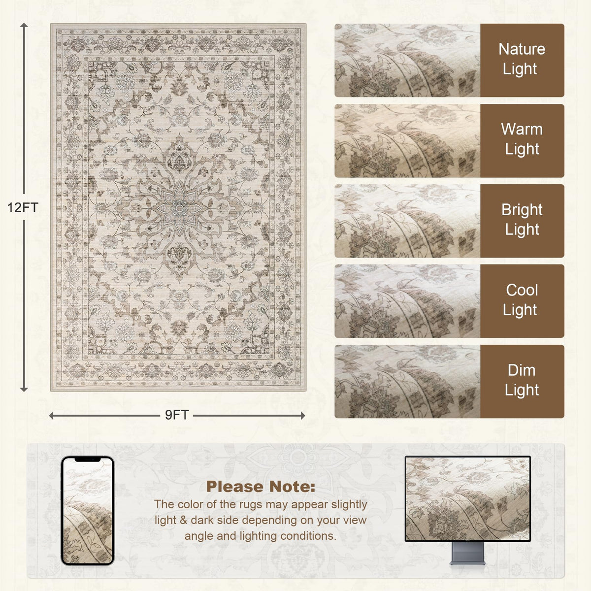 ExpediX easy-care rug supports quick vacuuming and gentle washing.