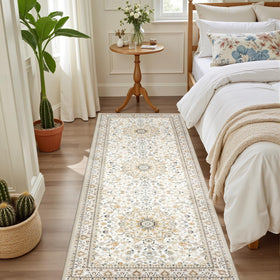 ExpediX hallway runner rug is machine washable for quick cleanups after daily use
