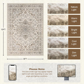 ExpediX easy-care polyester rug requires minimal upkeep.