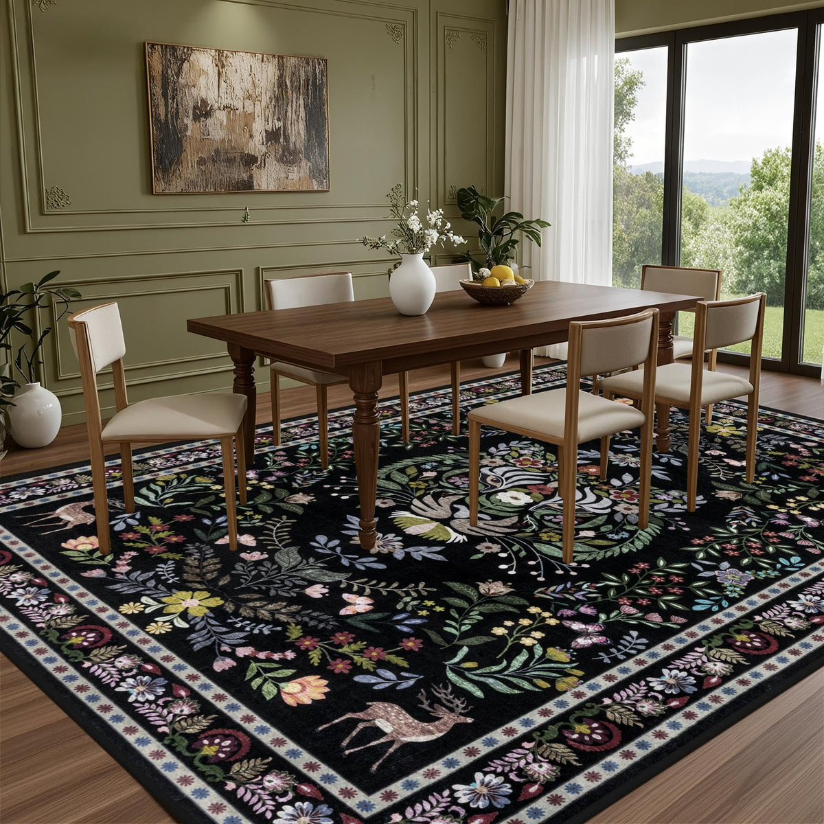 ExpediX machine-washable rug for quick cleaning and fresh floors.
