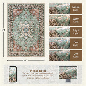 ExpediX 6x9 rug arrives ready to use in bedrooms or dining areas