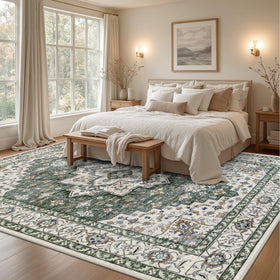ExpediX soft polyester 8x10 rug feels plush underfoot and resists wear.