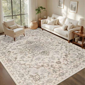 ExpediX soft vintage floral rug 9x12 adds cozy texture underfoot.