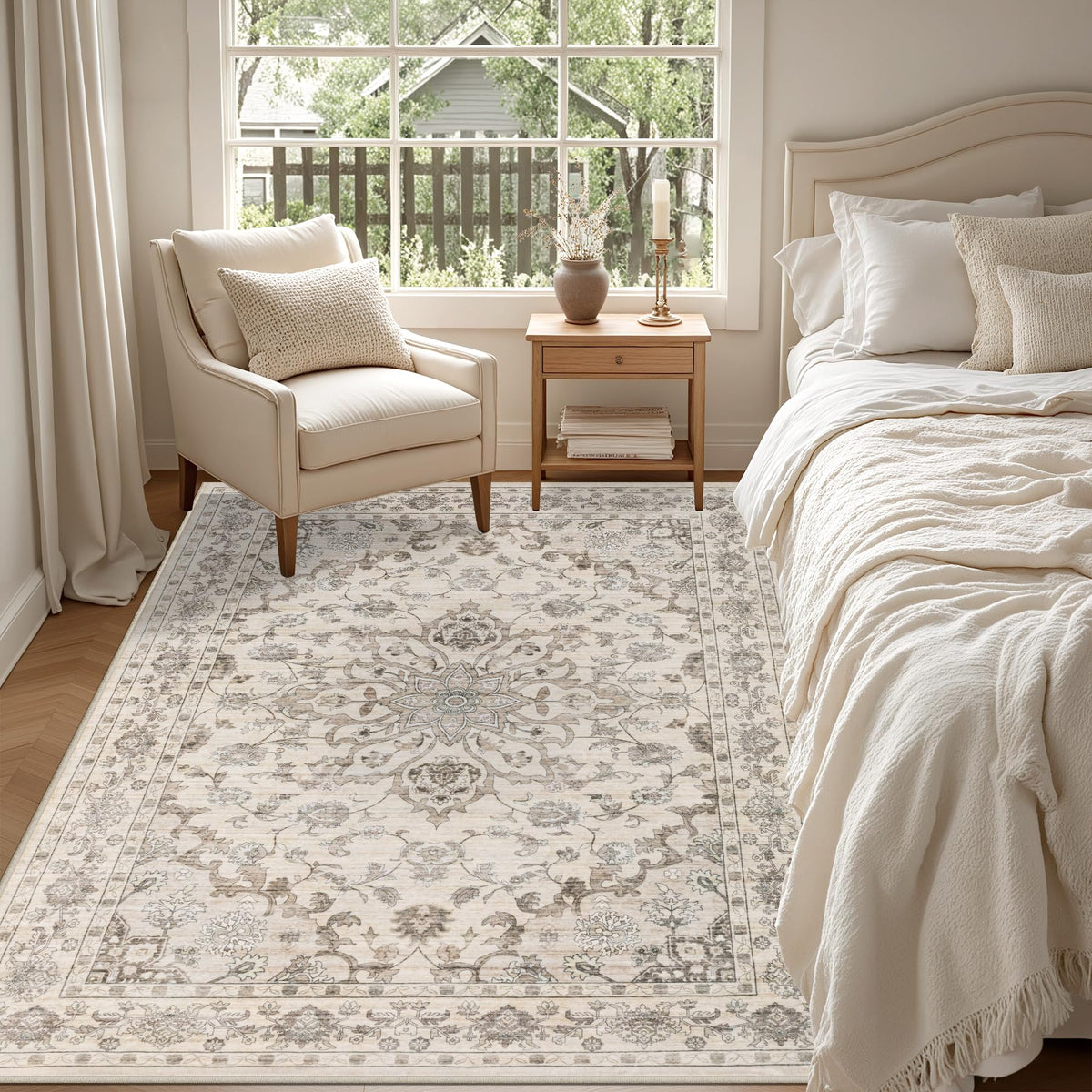 ExpediX washable rug stain-resistant surface makes cleaning easier after spills.