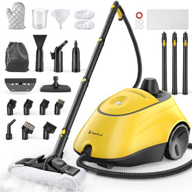 Expertcun heavy duty steam cleaner front view for easy storage and access