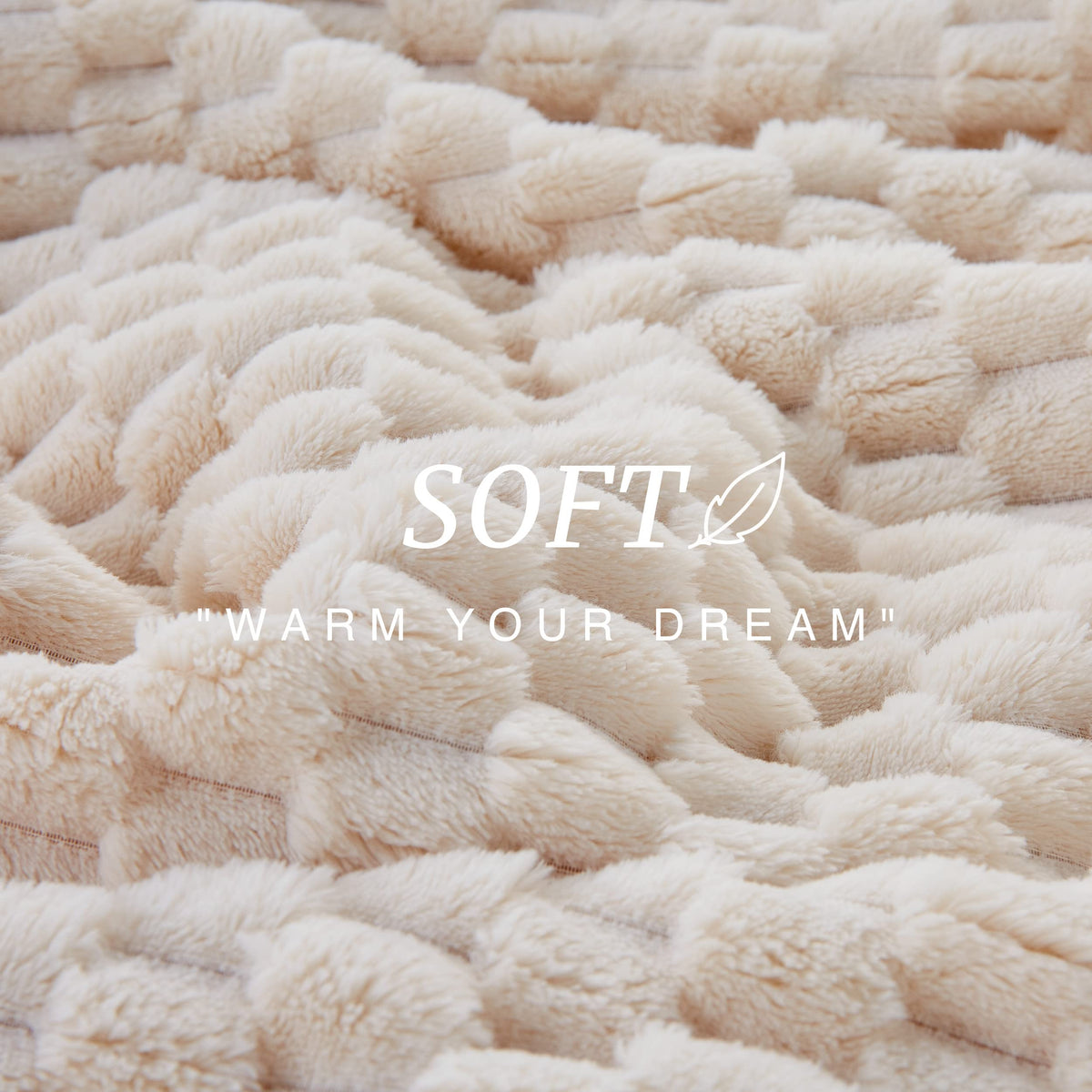 EXQ Home decorative blanket draped on a sofa.