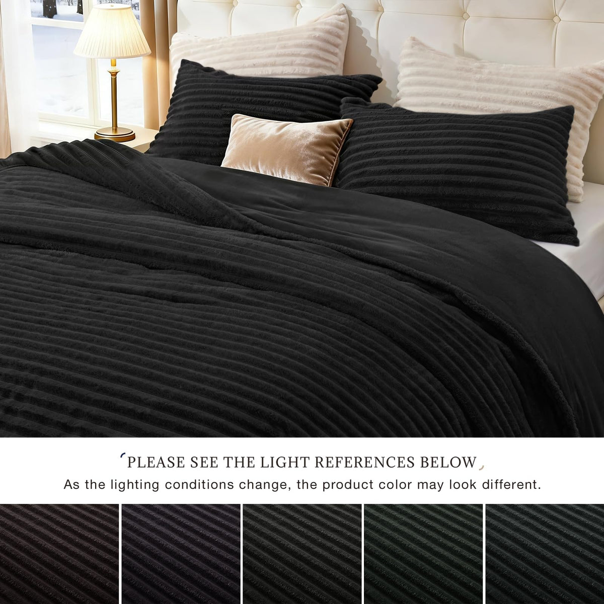 EXQ Home packaging shot – 3-piece fleece bedding set ready for quick room refresh.